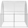 Outdoor Chicken Coop 9.8'x13.1'x6.6' Galvanized Steel